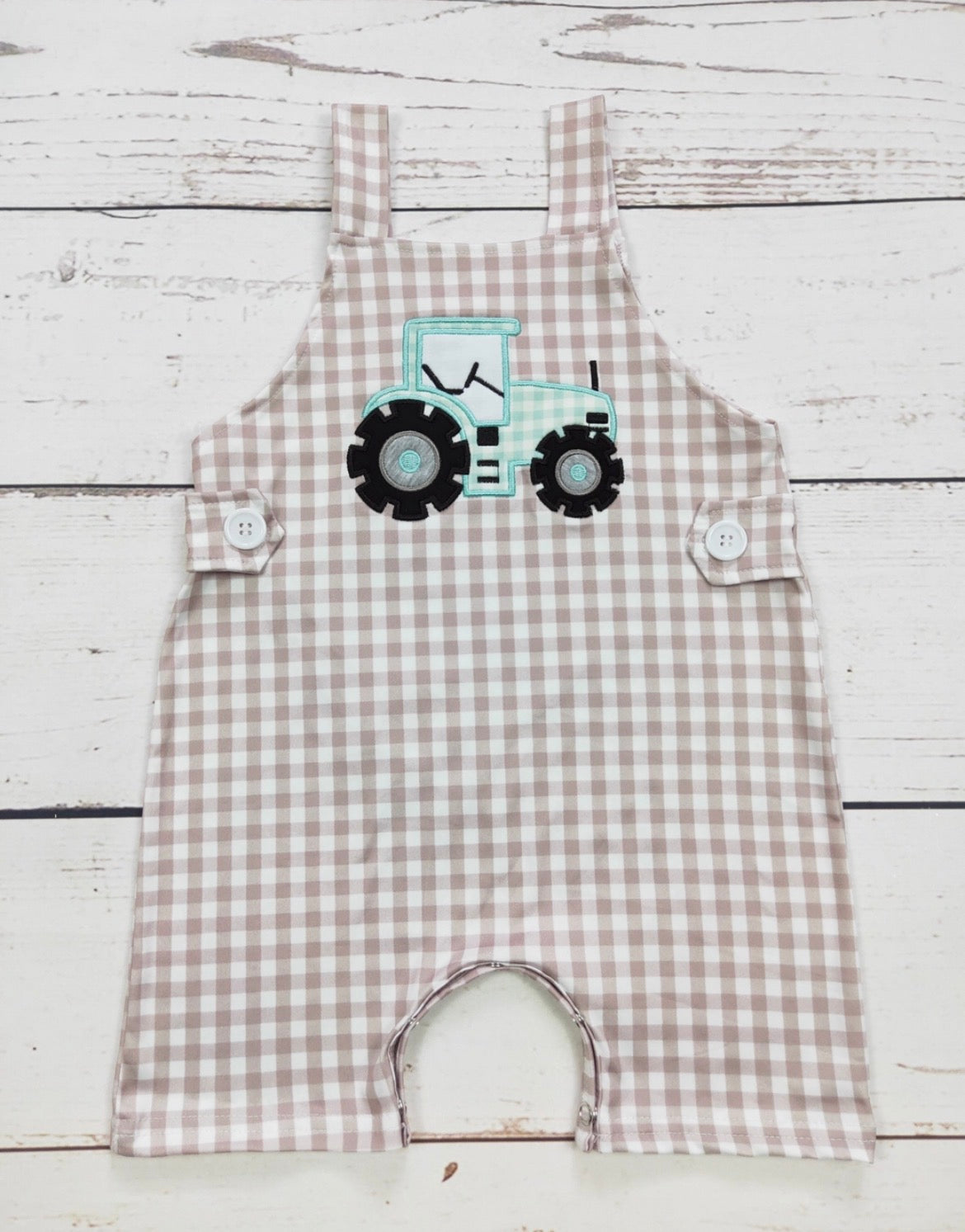 Tractor Baby Boy Overalls